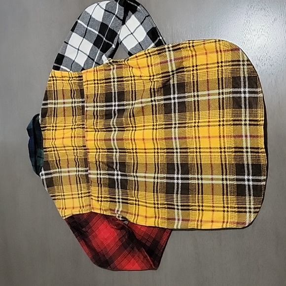 Just Polly Mixed Plaid Flannel Shirt - Picture 6 of 9
